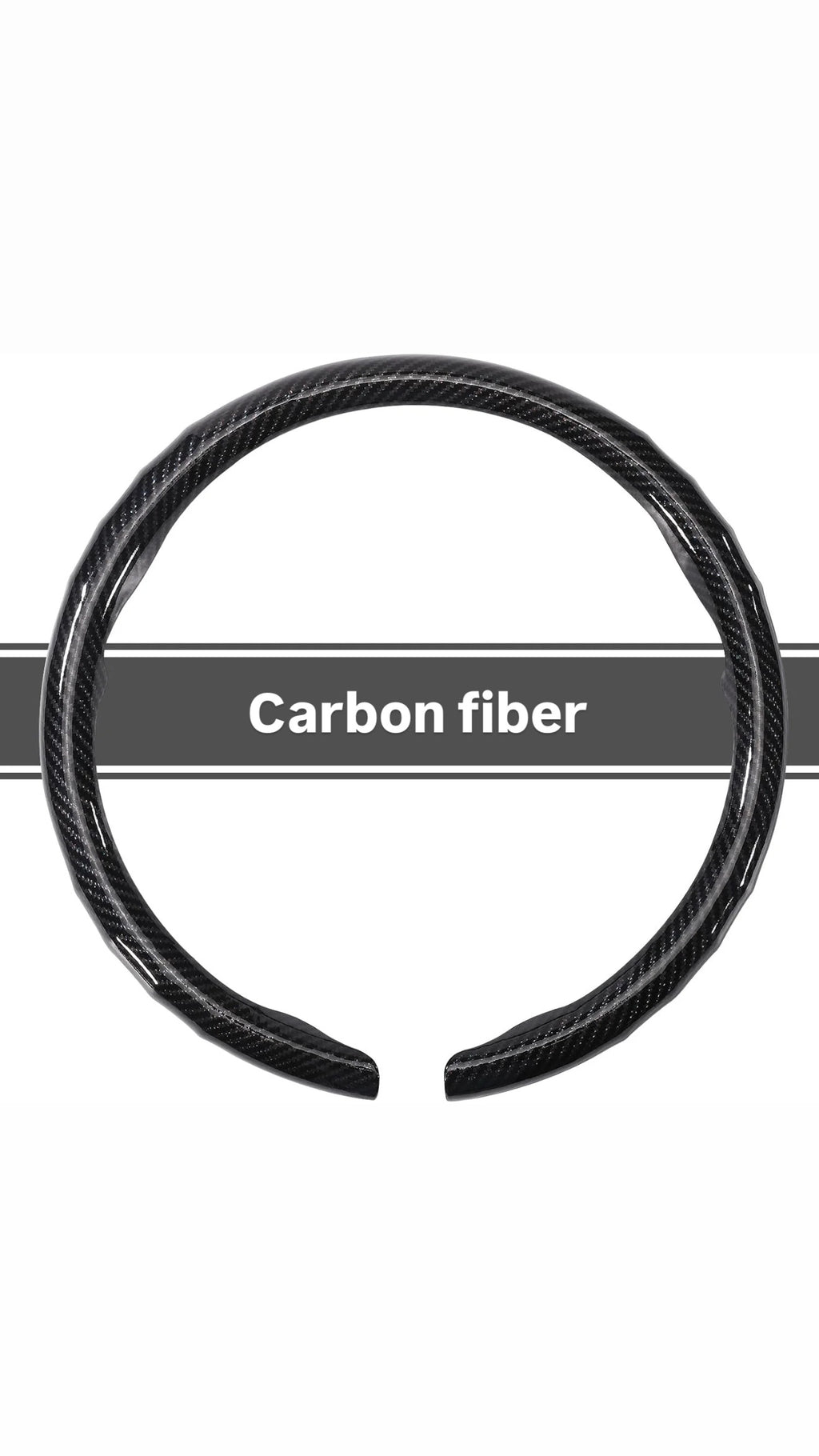 Laser Carbon Fiber Steering Wheel Cover