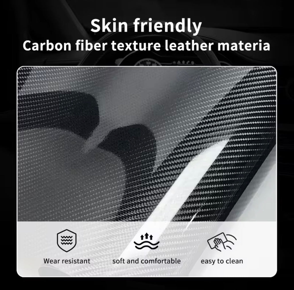 Ultimate Forged Carbon Fiber Steering Wheel Trim – Paired Set