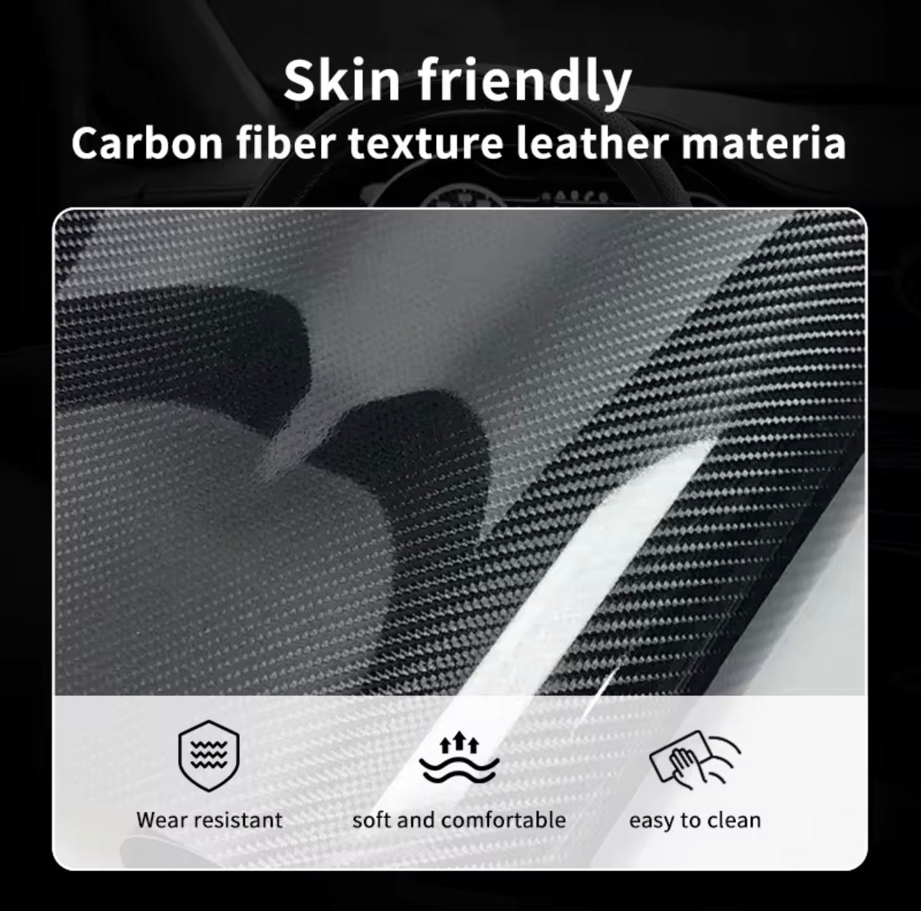 Ultimate Forged Carbon Fiber Steering Wheel Trim – Paired Set