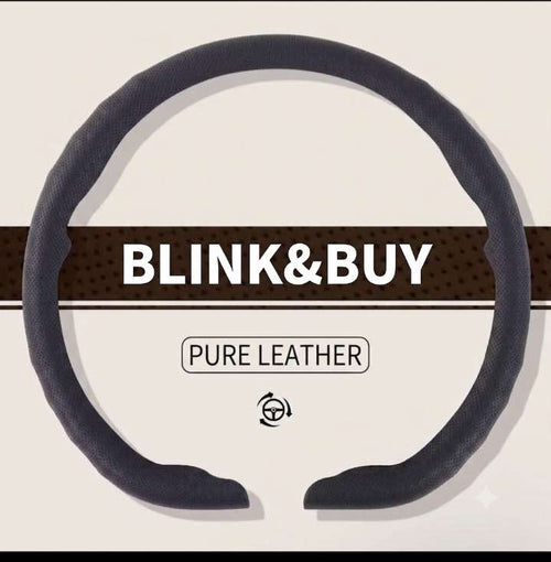 Premium D-Shape Pure Leather Steering Wheel Cover – R Style | Mercedes, Changan Eado & D-Shaped Steering Wheels | Now Available in Riyadh