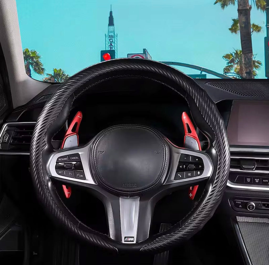 Original Carbon Fiber Steering Wheel Cover | Premium Protection & Sporty Style