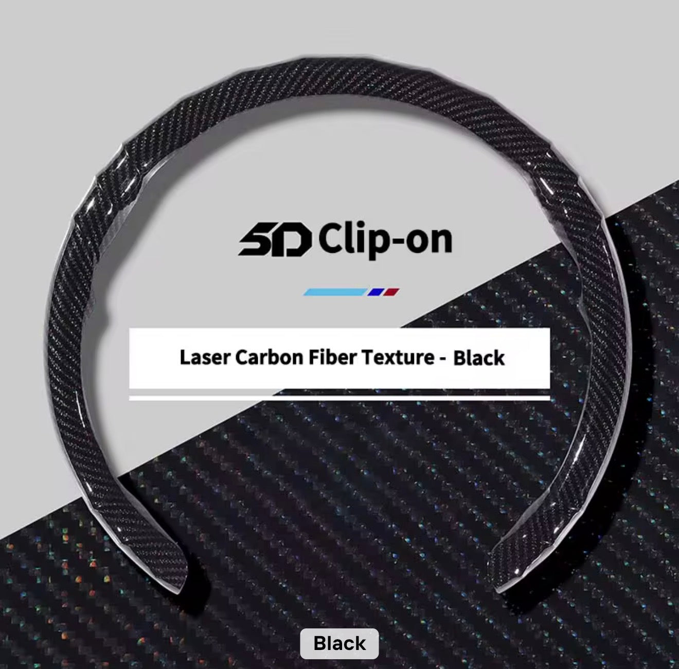 Laser Carbon Fiber Steering Wheel Cover