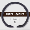 Premium D-Style Nappa Leather Steering Wheel Cover – Universal Fit | Soft, Anti-Slip & Comfortable Grip