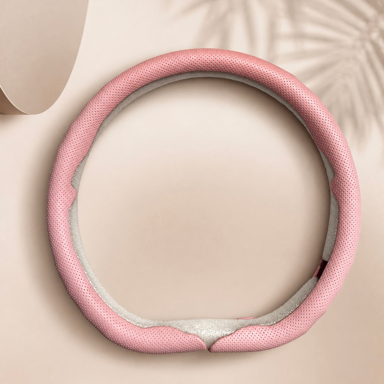 D-Shape Nappa Leather Steering Wheel Cover