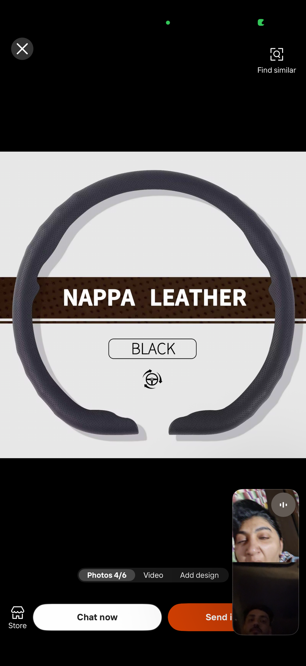 Premium D-Shape Pure Leather Steering Wheel Cover – R Style | Mercedes, Changan Eado & D-Shaped Steering Wheels | Now Available in Riyadh