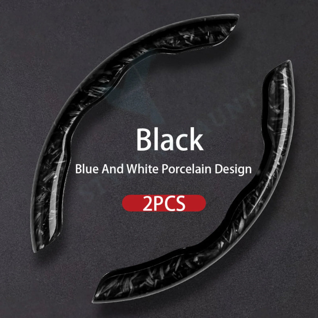 Ultimate Forged Carbon Fiber Steering Wheel Trim – Paired Set