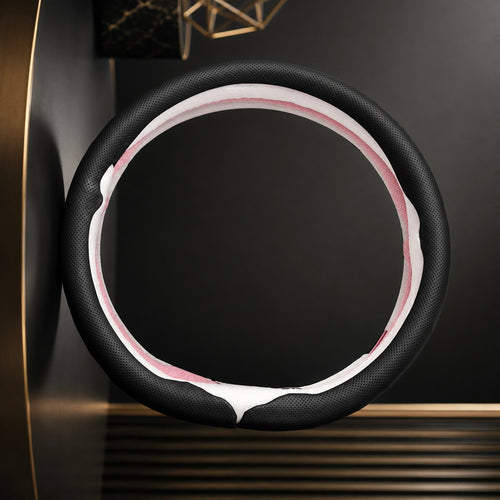 D-Shape Nappa Leather Steering Wheel Cover